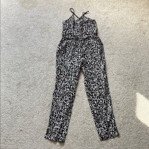 Stylish Black and White Women's Jumpsuit